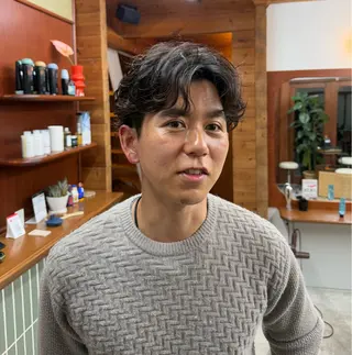 パーマ メンズ 美容室soi所属・メンズ特化/石田 凱土のヘアスタイル