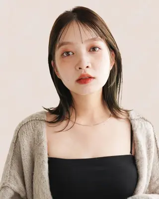 ミディアム ✨透け感カラー✨ 上村一樹のヘアスタイル