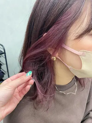 ミディアム カラー 🕶️佐藤 海李🐏のヘアスタイル