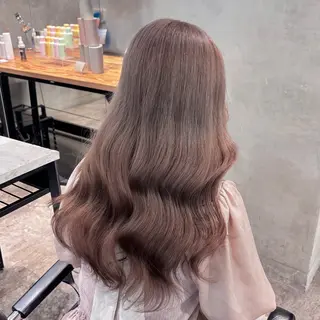 ロング カラー ヘアアレンジ 🥀モテ暖色× エクステ🥀あかりのヘアスタイル