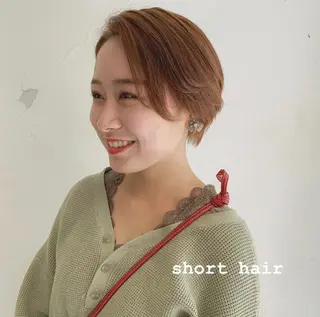 ショート 似合わせカットカラー ♡佐藤捺美のヘアスタイル