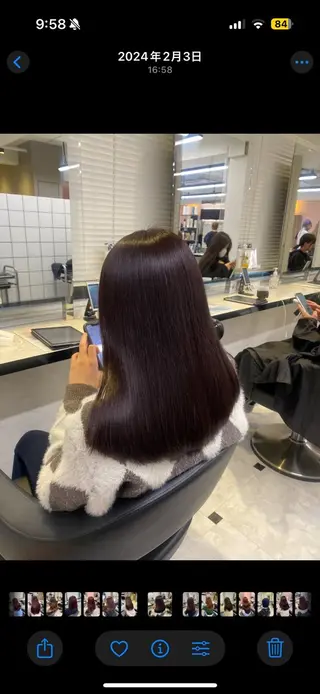 ロング 韓国ガーリー🤍暖 色カラー🤍misaのヘアスタイル