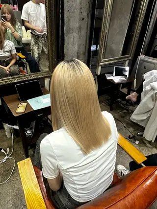 ミディアム 【💎ツヤ髪💎】 ダメージレスカラー✨のヘアスタイル