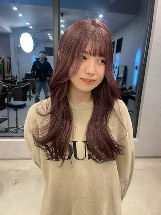 ロング カラー 透明カラー/レイヤー misaki °*のヘアスタイル