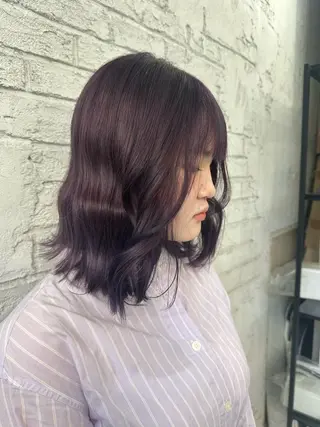 セミロング カラー 💙💙メンズカット Manami💙💙のヘアスタイル