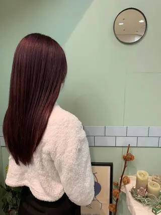 ロング カラー NYNY☃️上新庄 ❄️石川瑠青のヘアスタイル