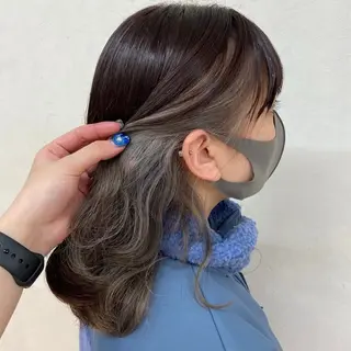 ロング ボブ/レイヤー/ ダブルカラー/みのりのヘアスタイル