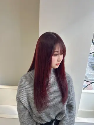 ロング カラー ♡透明感/艶カラー /haruka♡のヘアスタイル