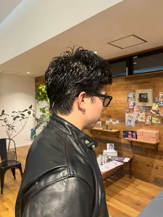 パーマ メンズ 中村 彩奈のヘアスタイル