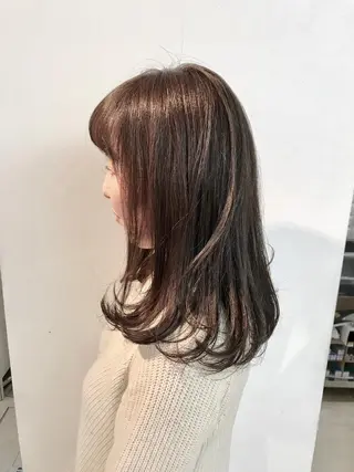 ロング カラー 平田 健一のヘアスタイル