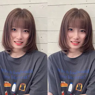 ミディアム 🇰🇷韓国風レイヤ ー🇰🇷の達人🔥のヘアスタイル