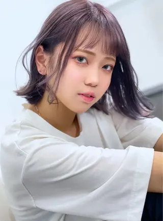 ミディアム カラー 柿本拓【全席完全個室 ログネオン】のヘアスタイル