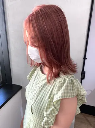 セミロング Juri /暖色カラーのヘアスタイル