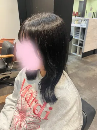 ミディアム 長谷 朋美のヘアスタイル