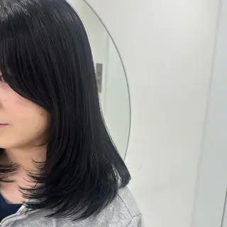 ロング カラー パーマ ヘアアレンジ メンズ キッズ 🩶盛れ✖️韓国ヘア 🩶Himari🎀のヘアスタイル