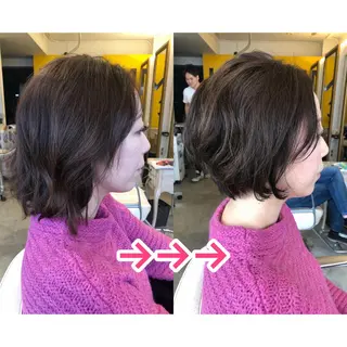 ミディアム Lumderica(ラムデリカ)所属・ラムデリカ YUKAのヘアスタイル