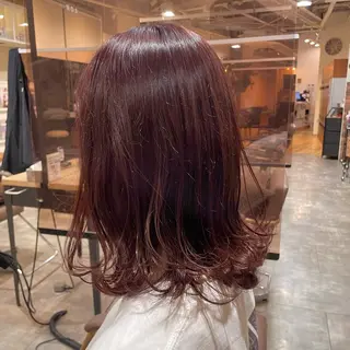 ミディアム カラー ブリーチなし ダブルカラー三國雅矢のヘアスタイル