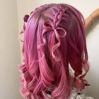 ヘアアレンジ 顔まわり‎🤍小顔 カット🤍みさきのヘアスタイル