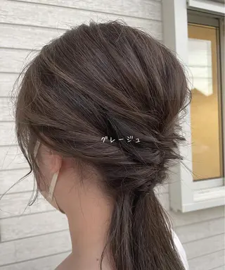 セミロング カラー noppo所属・NOPPO 和泉市 美容室／奥村　飛鳥のヘアスタイル