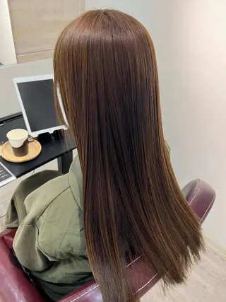 ロング カラー 🥣🫧‪艶カラー 🦋アカマ ミユ🦋のヘアスタイル