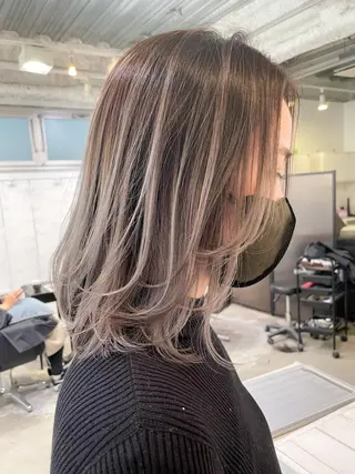 セミロング カラー BANK'S hair所属・💐ケラチン 髪質改善寺坂雄飛💐のヘアスタイル