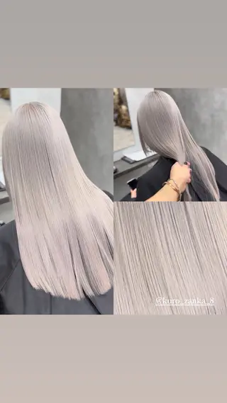 ロング カラー 黒崎 懸のヘアスタイル