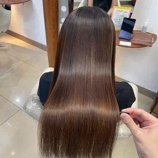 ロング カラー 縮毛矯正/髪質改善 /韓国風　山川春輝のヘアスタイル