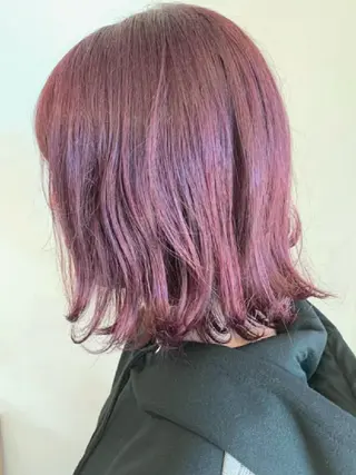 ミディアム カラー 【大宮】デザイナー Anne 諳 アンのヘアスタイル