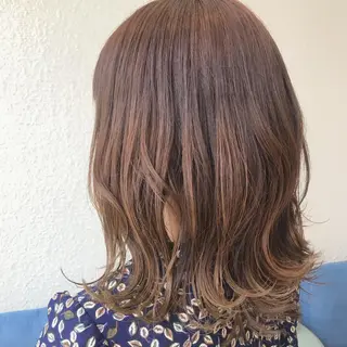 ミディアム カラー 透明感カラー/ 寺田千雅子のヘアスタイル