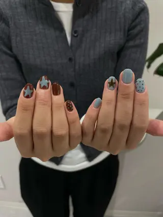 ネイル GO TODAY 吉祥寺Glint所属・うの 韓国ﾈｲﾙ໒꒱⋆⭒˚のネイルデザイン