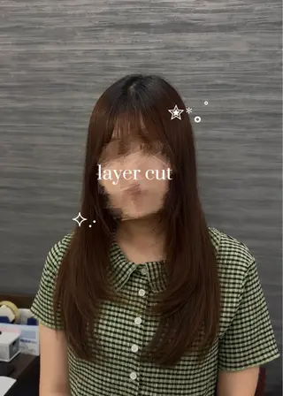ロング 𝒌𝒂𝒓𝒊𝒏 /大阪/韓国風🩵のヘアスタイル