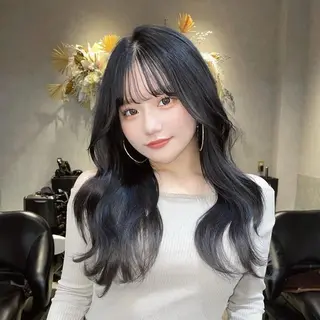 セミロング カラー ヘアアレンジ yuuto🌈 艶髪ダブルカラーのヘアスタイル