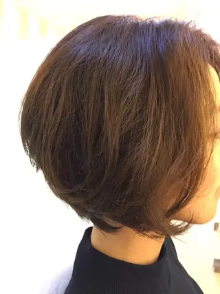 ショート パーマ 髪質改善春間 慶康のヘアスタイル