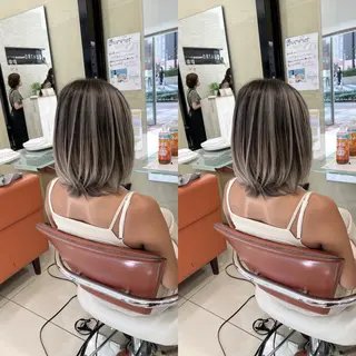 ミディアム Y Uのヘアスタイル