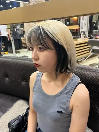 ショート カラー 海外girl🤎 透明感ベージュmaoのヘアスタイル