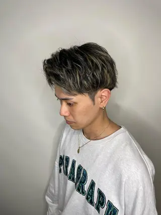 カラー メンズ Le'a所属・渋谷/フェード/ 國分 翔のヘアスタイル