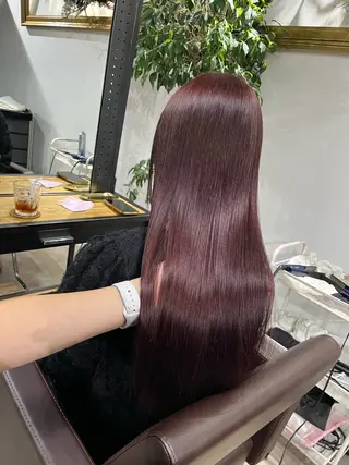 ロング カラー ブリーチ✨ハイライト 透明感カラー/アヤノのヘアスタイル