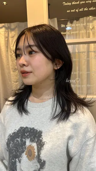 ミディアム Ran /髪質改善 /こだわりカットのヘアスタイル