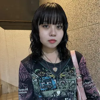 ミディアム パーマ ヘアアレンジ 🌐サトウ リョウ🌐のヘアスタイル