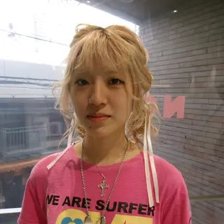 セミロング ヘアアレンジ なりた るいのヘアスタイル