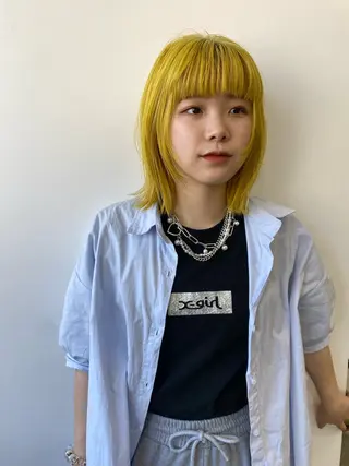 ミディアム 原 瑞希のヘアスタイル