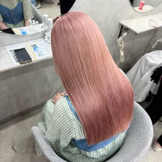 カラー ピンク率90%🎀× 肌映えカラー小川新大のヘアスタイル