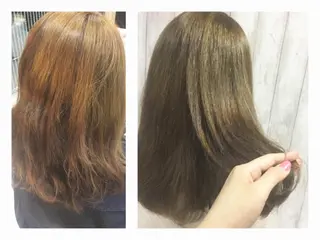 セミロング カラー boutique misakiのヘアスタイル