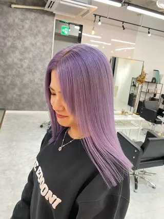 セミロング カラー ヘアアレンジ 𝐠𝐢𝐫𝐥𝐲 𝐦𝐨𝐝𝐞🖤のヘアスタイル