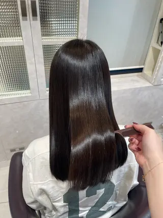 セミロング Hirona 縮毛矯正/髪質改善のヘアスタイル