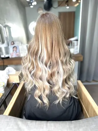ロング カラー パーマ ヘアアレンジ メンズ キッズ 深夜美容師🌞yuu イメチェンお任せ🩷のヘアスタイル