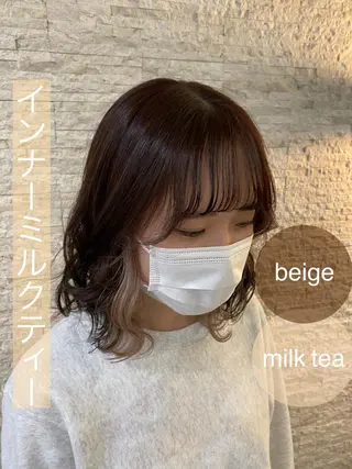 ミディアム カラー Agu hair TENOE大宮氷川参道店所属・☀️透明感艶感カラー 増田魁土☀️のヘアスタイル