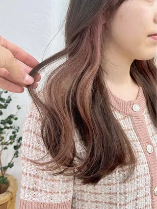 セミロング カラー ブリーチダブルカラー 【koide】のヘアスタイル
