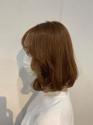 ミディアム カラー Lolonois梅田 /Okazaki:)のヘアスタイル