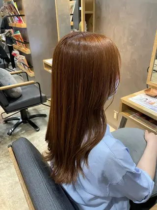 セミロング 上村 颯のヘアスタイル